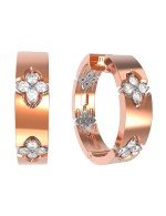 Серьги из золота 585 пробы c бриллиантами