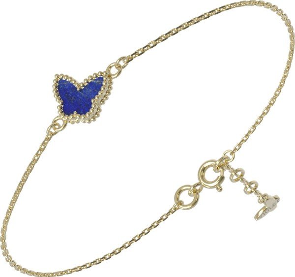 Браслет из лимонного золота c лазуритом