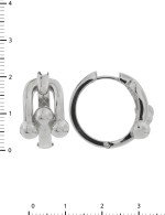 Серьги из белого золота 585 пробы