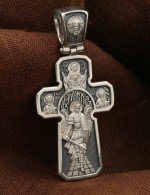 Крест из белого золота 585 пробы