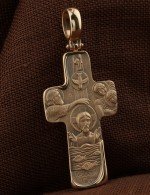 Крест из золота 585 пробы
