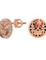 Серьги из золота 585 пробы c ониксом и перламутром