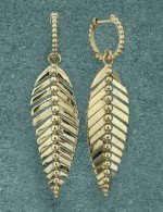 Серьги из лимонного золота 585 пробы