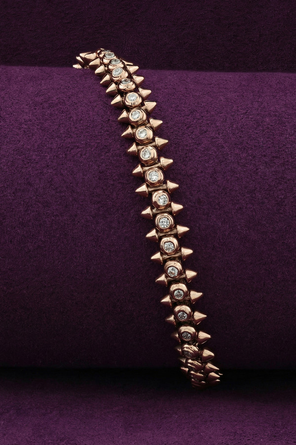 Браслет из розового золота c бриллиантами