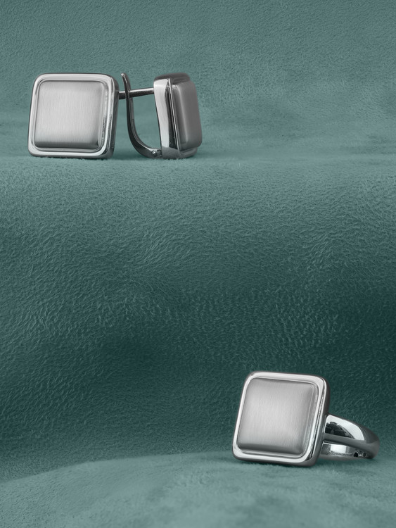 Серьги из белого золота