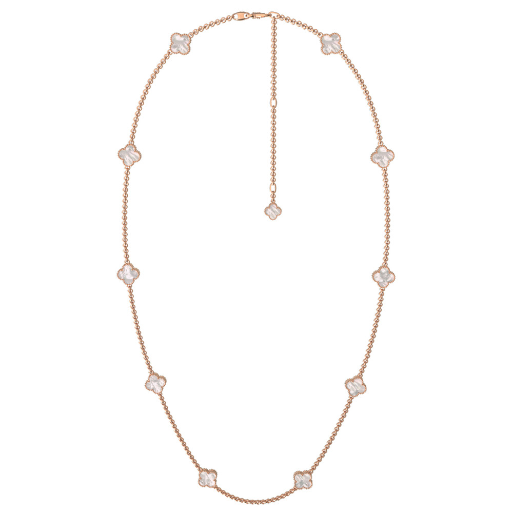 Колье из золота c перламутром