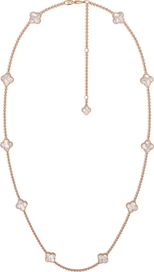 Колье из золота c перламутром