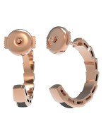 Серьги из золота 585 пробы c ониксом