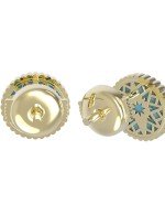 Серьги из лимонного золота 585 пробы