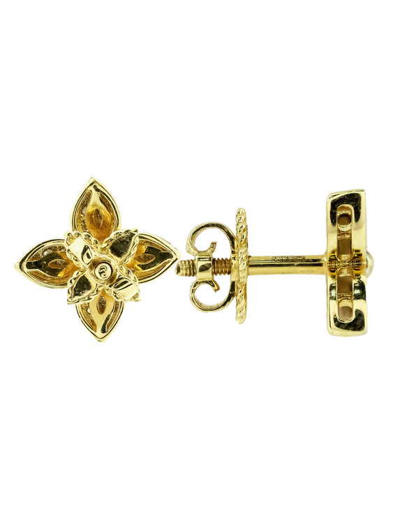 Серьги из лимонного золота c бриллиантами